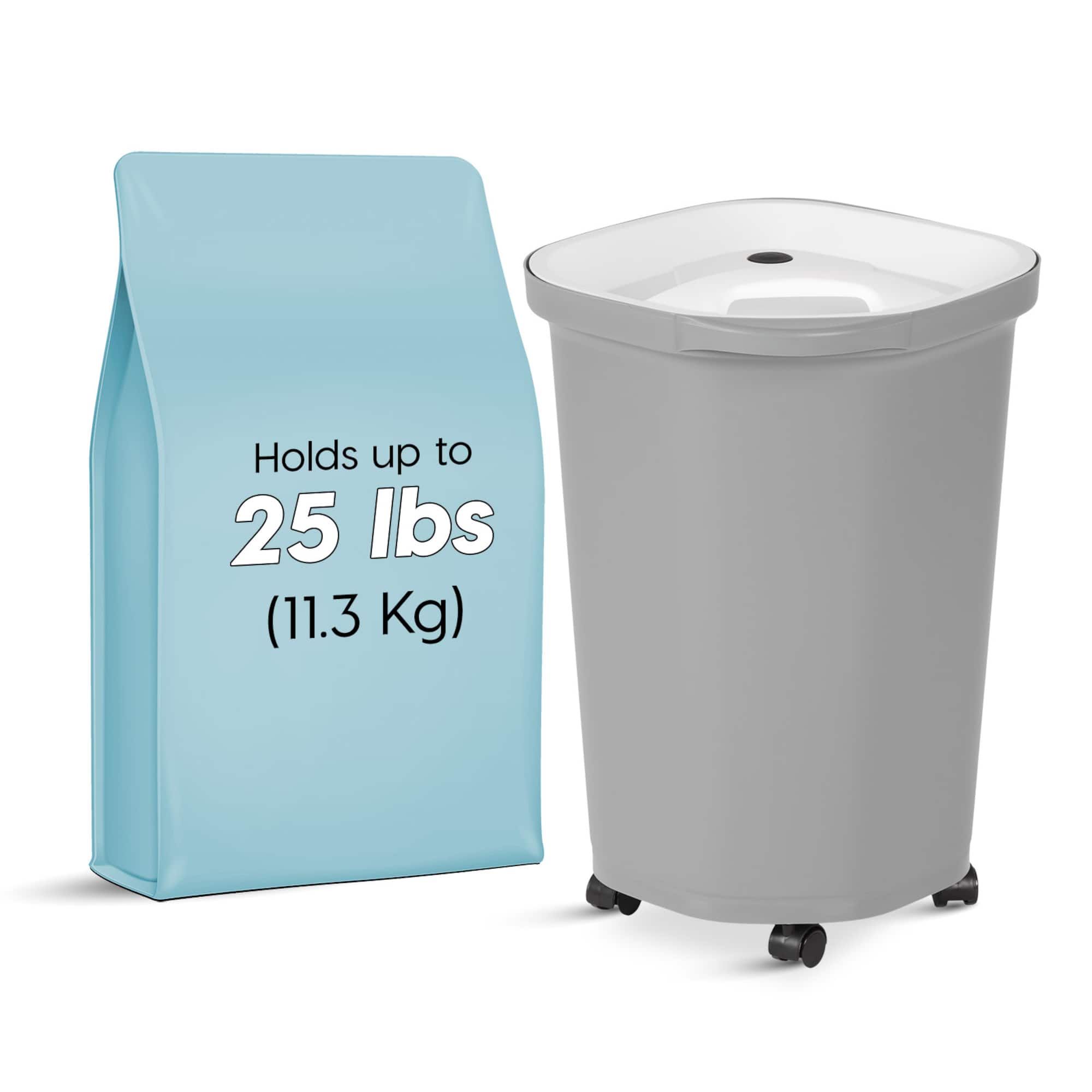 Iris® 25 lbs. Airtight Pet Food Container, Gray